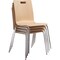 National Public Seating Cafe/Bistro Chair, Natural Seat, Natural Back, 21 1/2 in W 23 1/4 in L 33 7/8 in H, Armless BCC22 - alternate 10